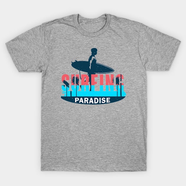 Surfing Paradise T-Shirt by RKP'sTees